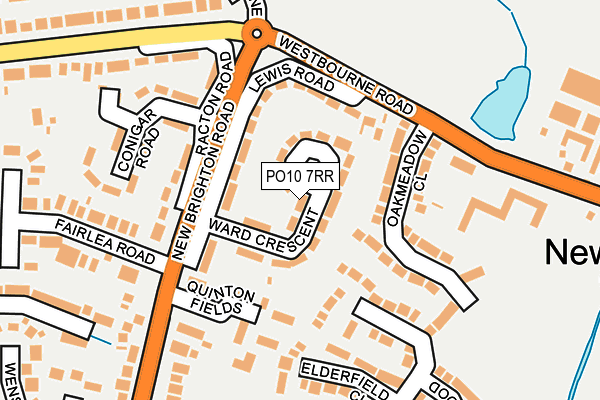 PO10 7RR map - OS OpenMap – Local (Ordnance Survey)