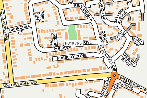 PO10 7RS map - OS OpenMap – Local (Ordnance Survey)