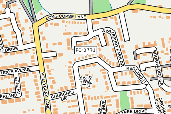 PO10 7RU map - OS OpenMap – Local (Ordnance Survey)