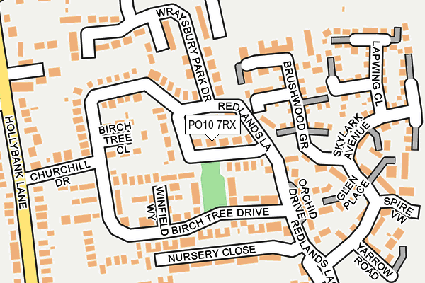 PO10 7RX map - OS OpenMap – Local (Ordnance Survey)