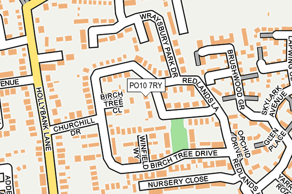 PO10 7RY map - OS OpenMap – Local (Ordnance Survey)