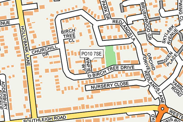 PO10 7SE map - OS OpenMap – Local (Ordnance Survey)