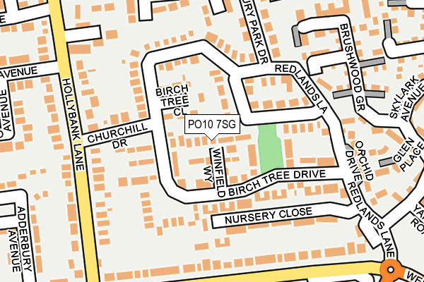 PO10 7SG map - OS OpenMap – Local (Ordnance Survey)