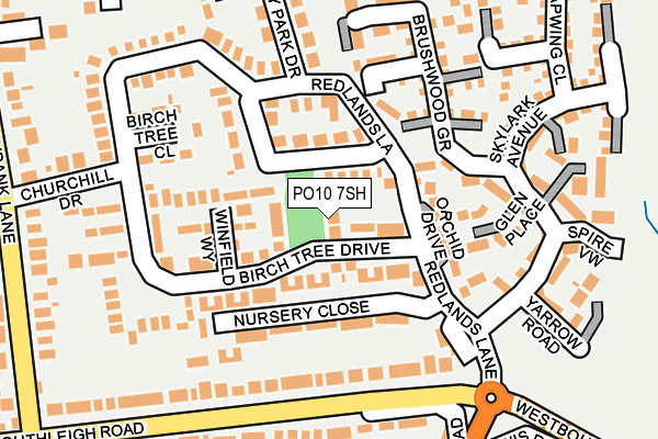 PO10 7SH map - OS OpenMap – Local (Ordnance Survey)