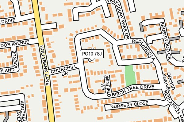 PO10 7SJ map - OS OpenMap – Local (Ordnance Survey)