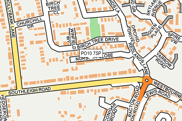 PO10 7SP map - OS OpenMap – Local (Ordnance Survey)