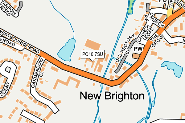 Map of THE BROCHURY LTD at local scale