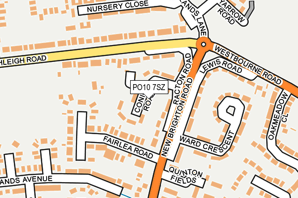 PO10 7SZ map - OS OpenMap – Local (Ordnance Survey)