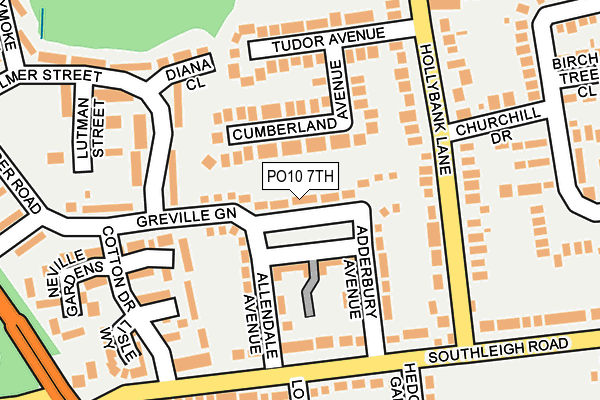PO10 7TH map - OS OpenMap – Local (Ordnance Survey)