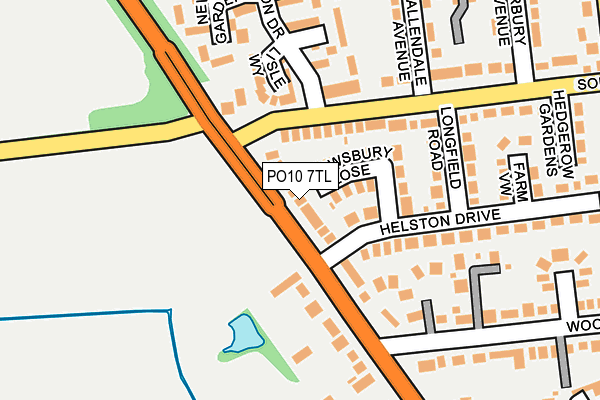 PO10 7TL map - OS OpenMap – Local (Ordnance Survey)