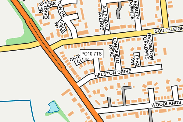 PO10 7TS map - OS OpenMap – Local (Ordnance Survey)