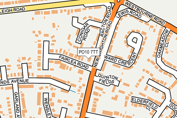 PO10 7TT map - OS OpenMap – Local (Ordnance Survey)