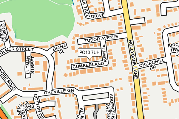 PO10 7UH map - OS OpenMap – Local (Ordnance Survey)