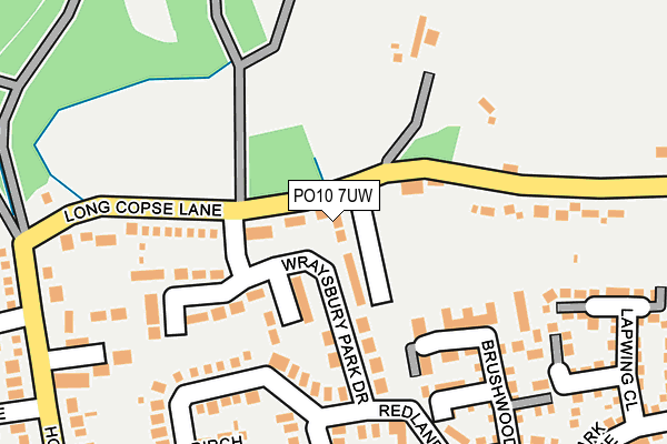 PO10 7UW map - OS OpenMap – Local (Ordnance Survey)