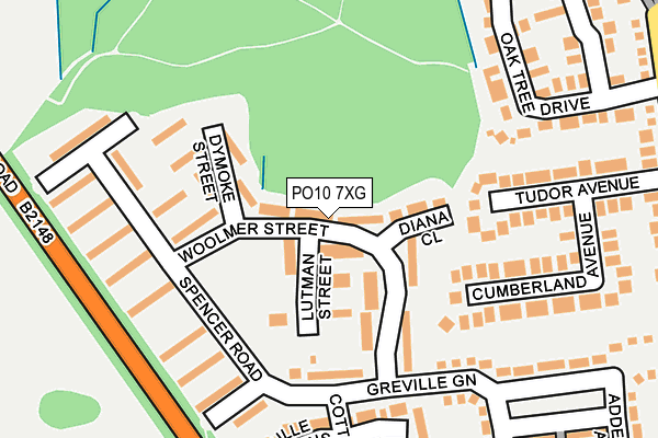 PO10 7XG map - OS OpenMap – Local (Ordnance Survey)