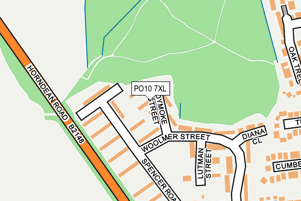 PO10 7XL map - OS OpenMap – Local (Ordnance Survey)