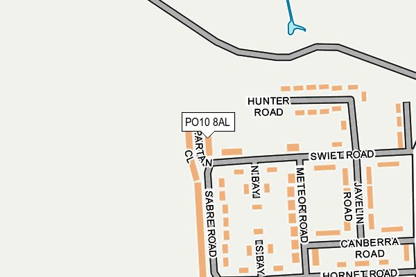 PO10 8AL map - OS OpenMap – Local (Ordnance Survey)