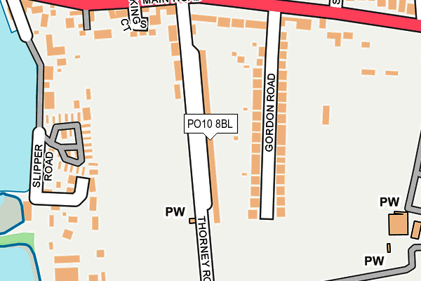 PO10 8BL map - OS OpenMap – Local (Ordnance Survey)