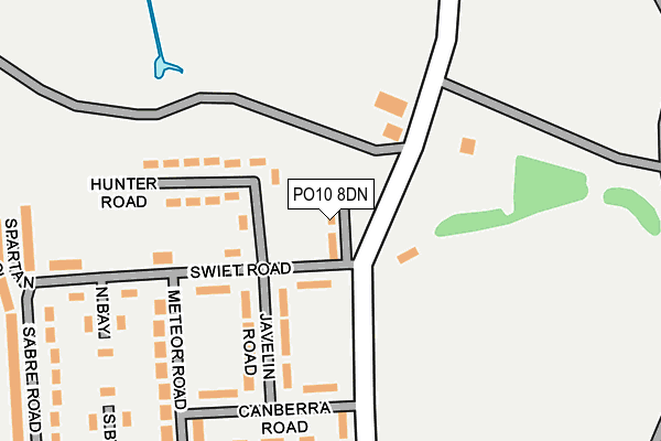 PO10 8DN map - OS OpenMap – Local (Ordnance Survey)