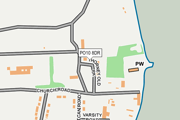 PO10 8DR map - OS OpenMap – Local (Ordnance Survey)