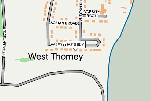 PO10 8DY map - OS OpenMap – Local (Ordnance Survey)