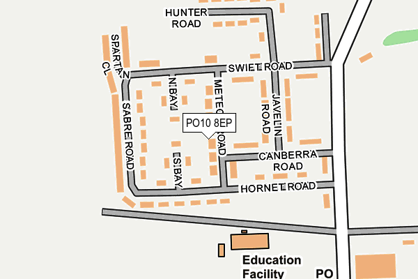 PO10 8EP map - OS OpenMap – Local (Ordnance Survey)