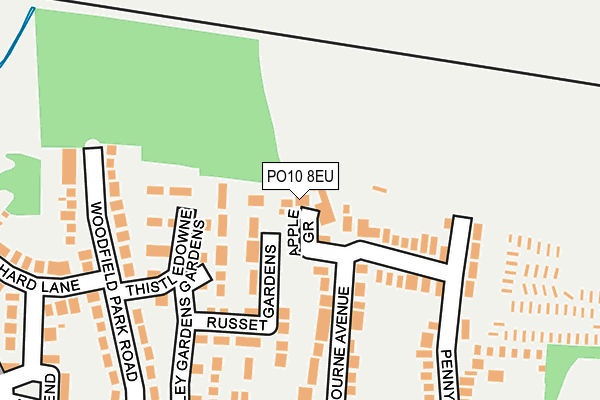 PO10 8EU map - OS OpenMap – Local (Ordnance Survey)