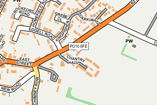 PO10 8FE map - OS OpenMap – Local (Ordnance Survey)
