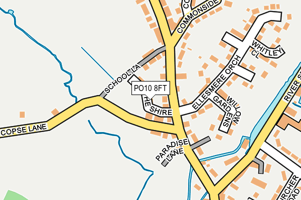PO10 8FT map - OS OpenMap – Local (Ordnance Survey)