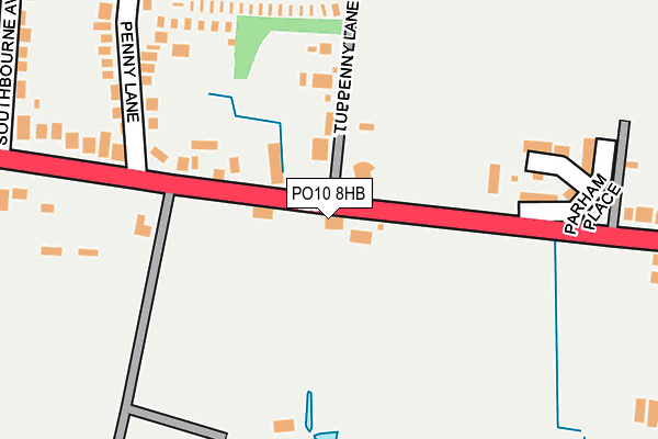 PO10 8HB map - OS OpenMap – Local (Ordnance Survey)