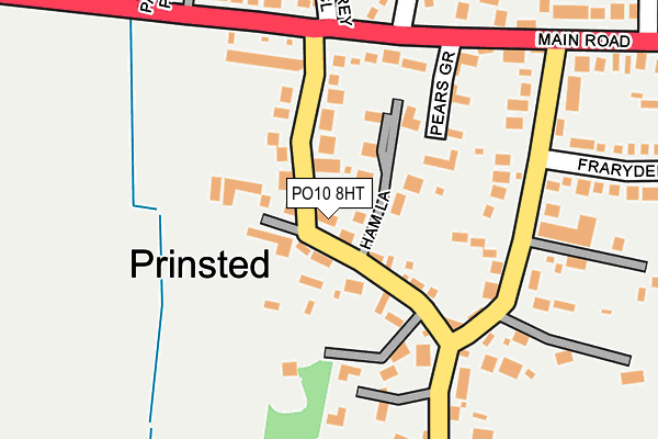 PO10 8HT map - OS OpenMap – Local (Ordnance Survey)