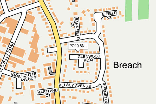 PO10 8NL map - OS OpenMap – Local (Ordnance Survey)