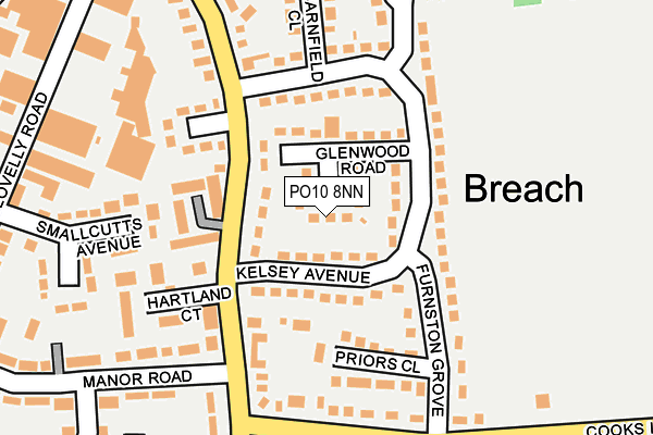 PO10 8NN map - OS OpenMap – Local (Ordnance Survey)