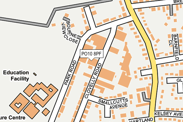PO10 8PF map - OS OpenMap – Local (Ordnance Survey)