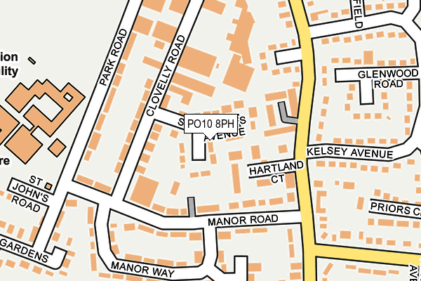 PO10 8PH map - OS OpenMap – Local (Ordnance Survey)