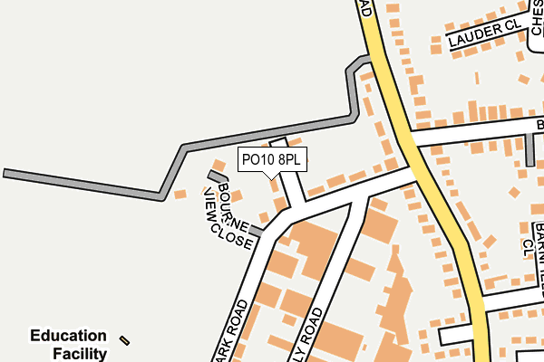 PO10 8PL map - OS OpenMap – Local (Ordnance Survey)