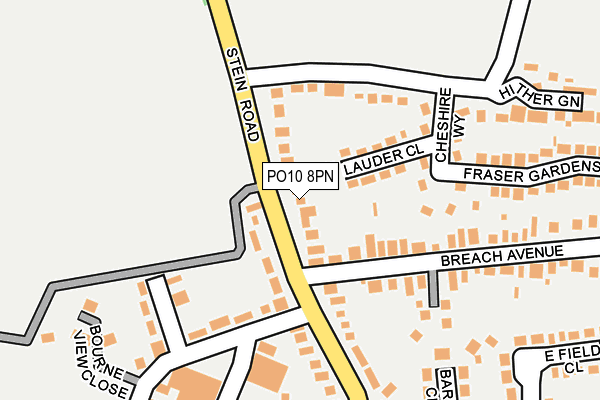 PO10 8PN map - OS OpenMap – Local (Ordnance Survey)