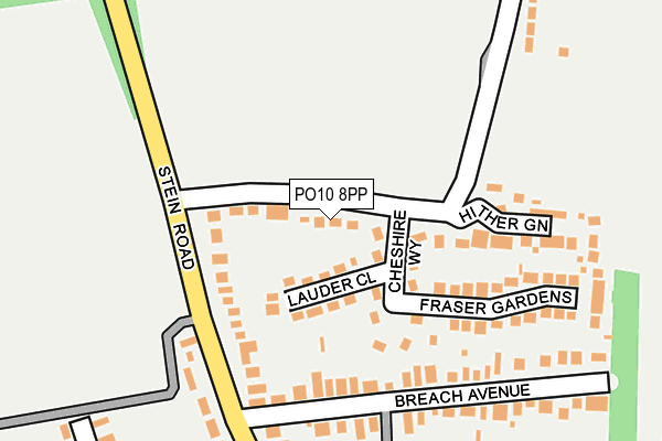 PO10 8PP map - OS OpenMap – Local (Ordnance Survey)