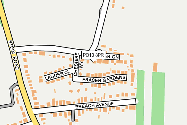 PO10 8PR map - OS OpenMap – Local (Ordnance Survey)