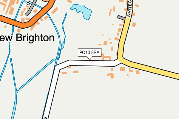 PO10 8RA map - OS OpenMap – Local (Ordnance Survey)