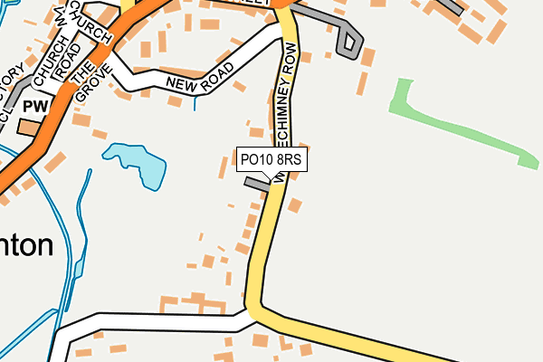 PO10 8RS map - OS OpenMap – Local (Ordnance Survey)