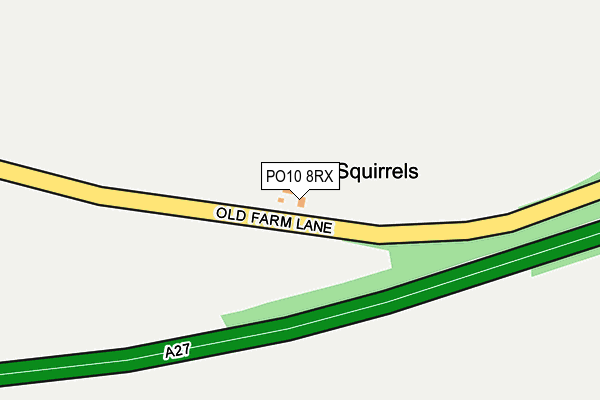 PO10 8RX map - OS OpenMap – Local (Ordnance Survey)