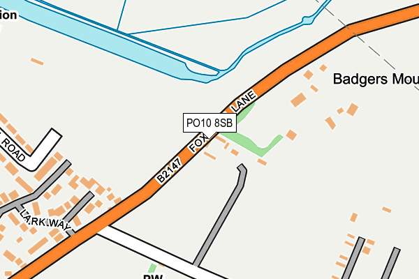 PO10 8SB map - OS OpenMap – Local (Ordnance Survey)