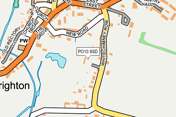 PO10 8SD map - OS OpenMap – Local (Ordnance Survey)