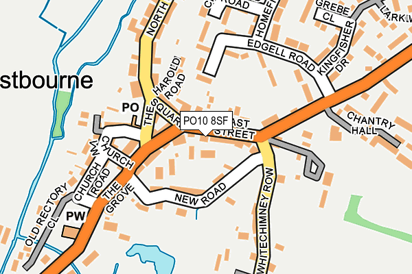 PO10 8SF map - OS OpenMap – Local (Ordnance Survey)