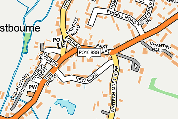 PO10 8SG map - OS OpenMap – Local (Ordnance Survey)