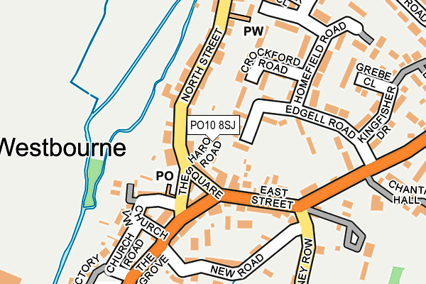 PO10 8SJ map - OS OpenMap – Local (Ordnance Survey)
