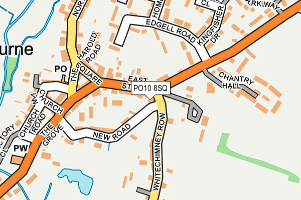 PO10 8SQ map - OS OpenMap – Local (Ordnance Survey)