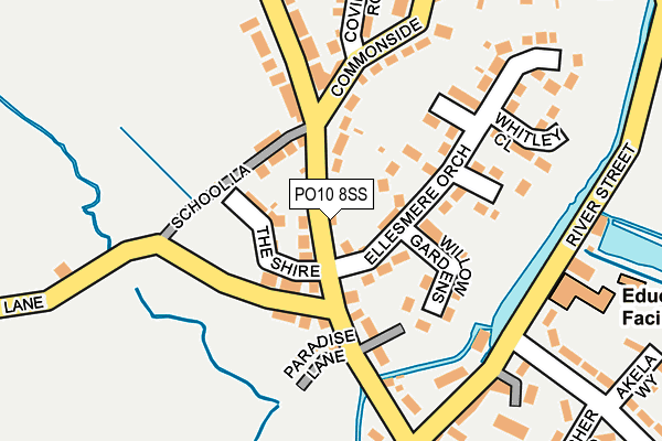 PO10 8SS map - OS OpenMap – Local (Ordnance Survey)