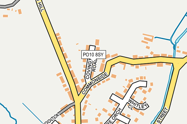 PO10 8SY map - OS OpenMap – Local (Ordnance Survey)